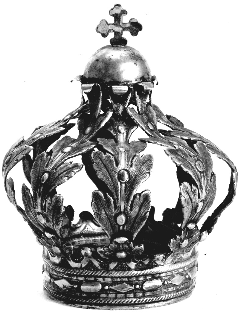 corona da statua, opera isolata - bottega piemontese (sec. XVIII)