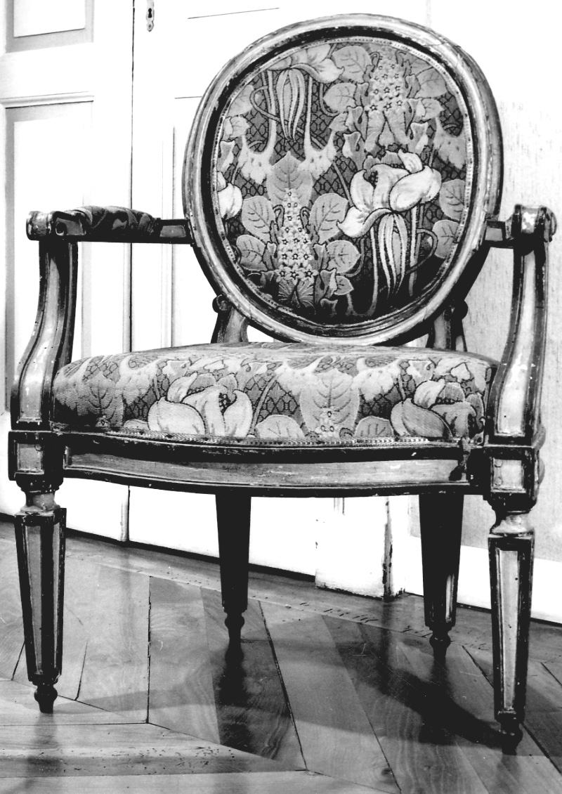 poltrona, opera isolata - bottega piemontese (fine/inizio secc. XIX/ XX)