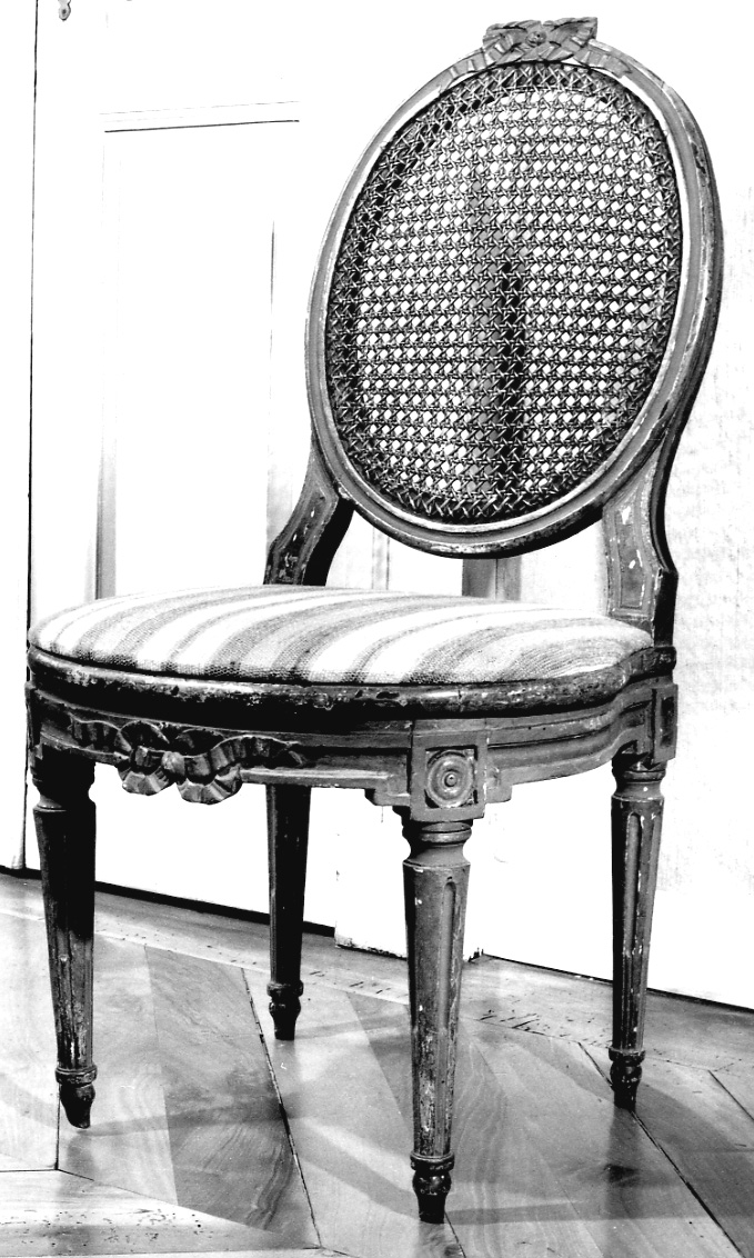 sedia, serie - bottega piemontese (ultimo quarto sec. XVIII)