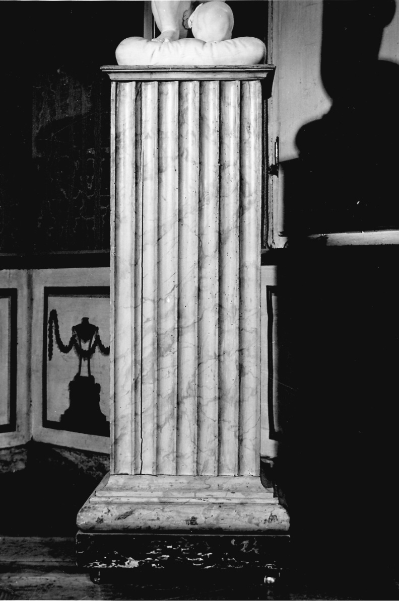 piedistallo di statua, serie - bottega piemontese (secondo quarto sec. XIX)