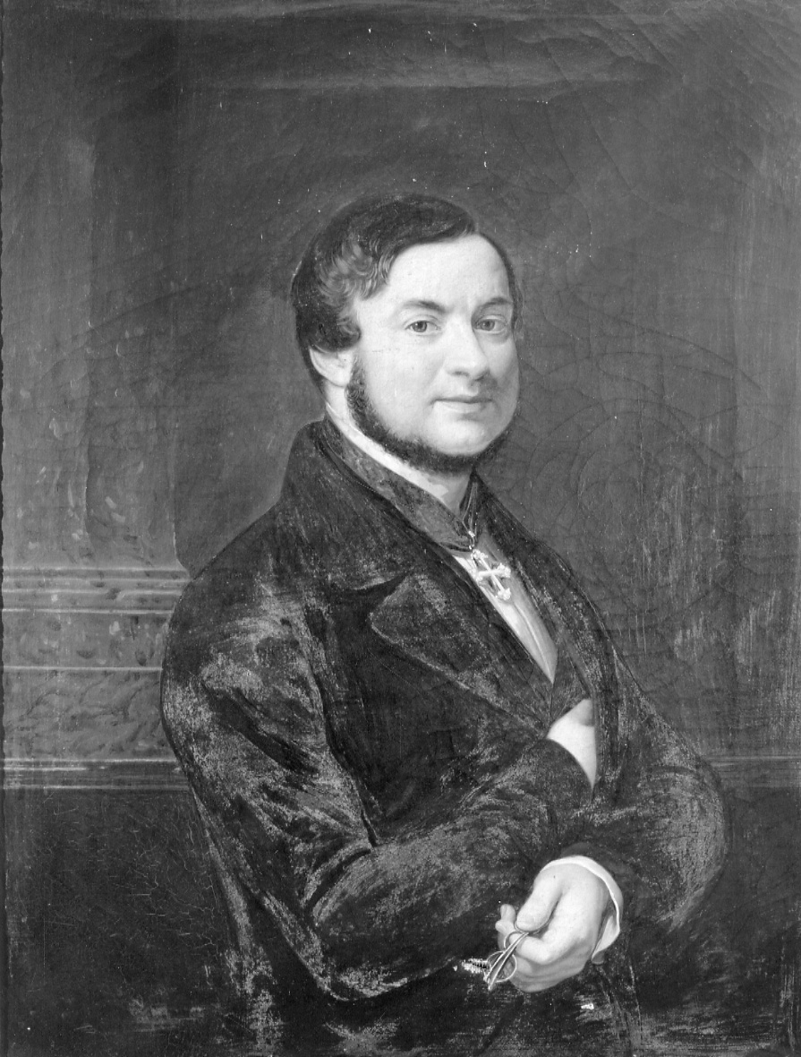 ritratto d'uomo (dipinto, opera isolata) - ambito piemontese (metà sec. XIX)