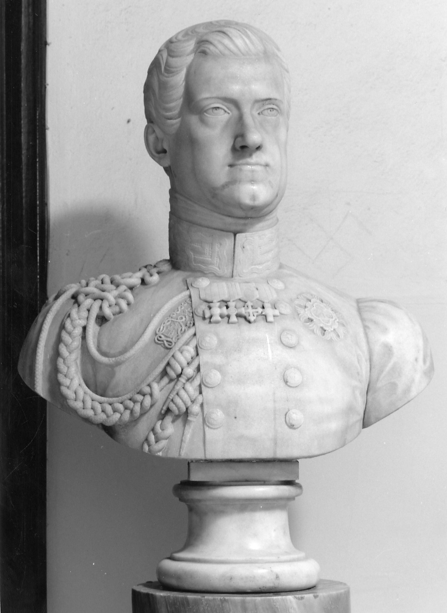 busto ritratto di Carlo Alberto di Savoia (busto, opera isolata) di Moccia Antonio (secondo quarto sec. XIX)