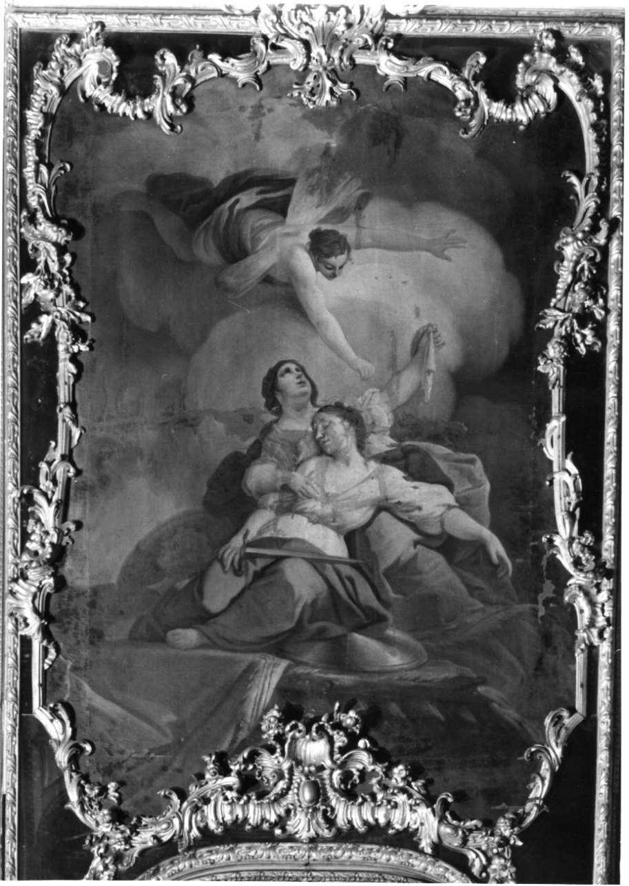 morte di Didone (sovrapporta, opera isolata) di Beaumont Claudio Francesco (scuola) (metà sec. XVIII)