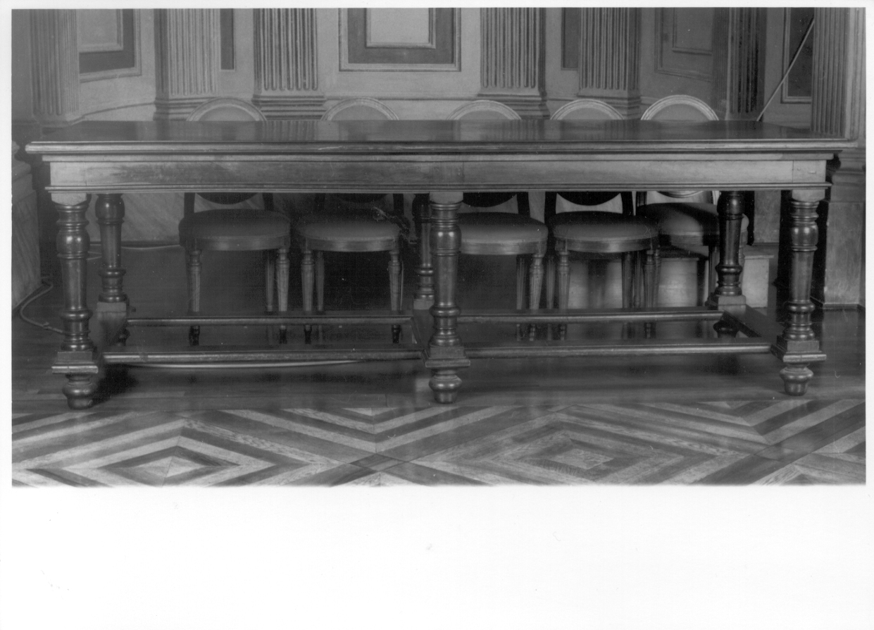 tavolo, opera isolata - bottega piemontese (metà sec. XIX)