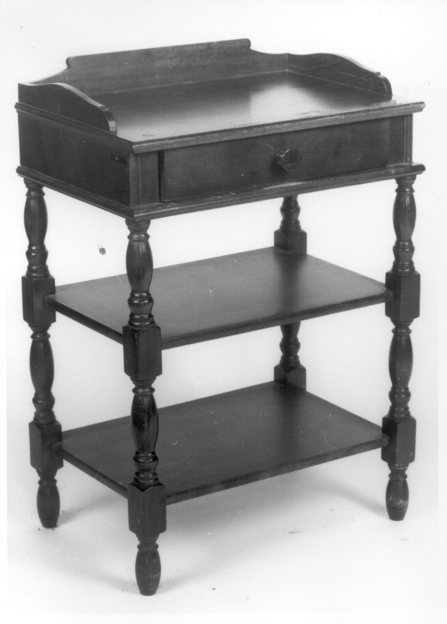 scaffale, opera isolata - bottega piemontese (ultimo quarto sec. XIX)