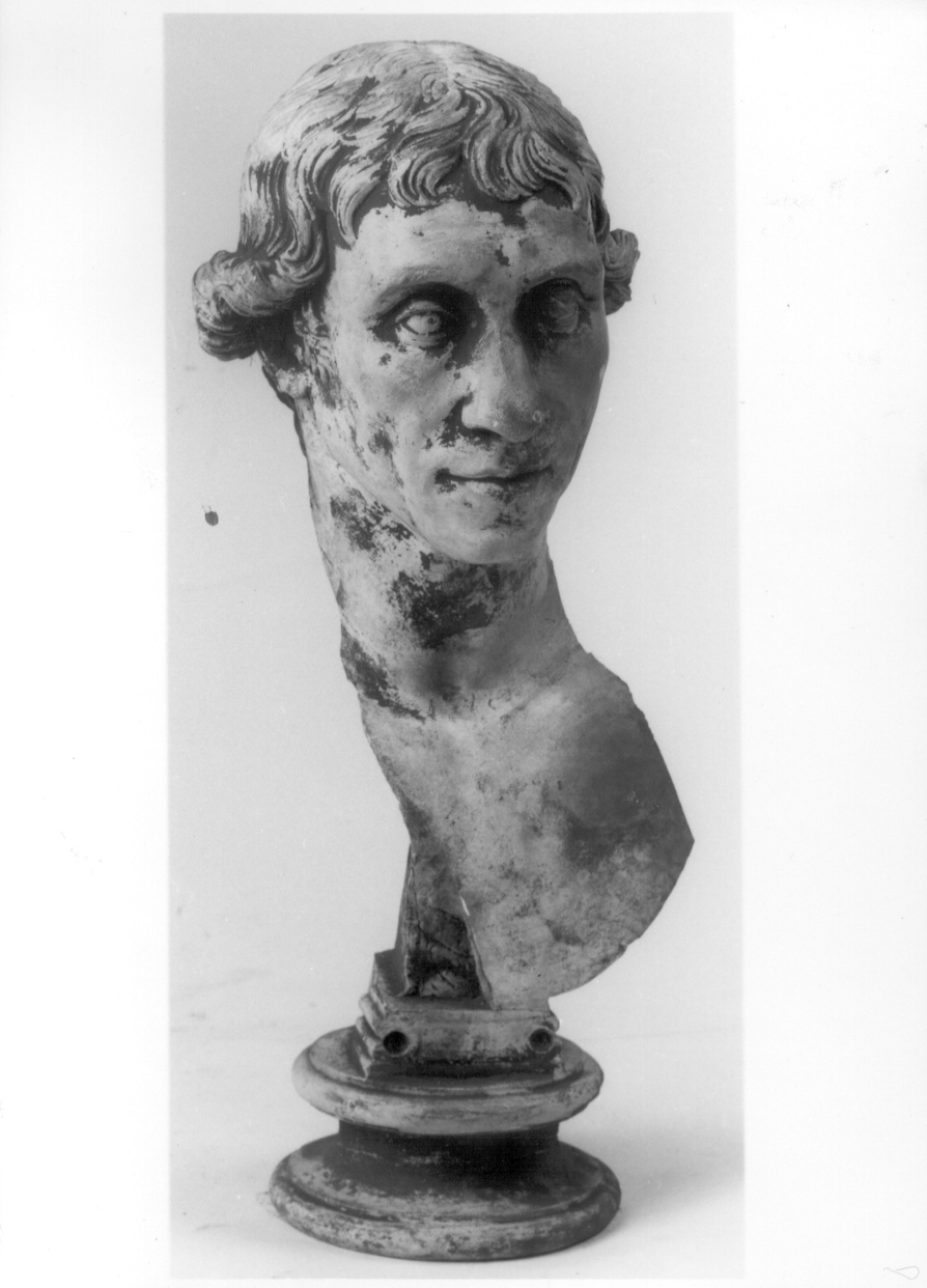 busto ritratto d'uomo (busto, opera isolata) - bottega piemontese (primo quarto sec. XIX)