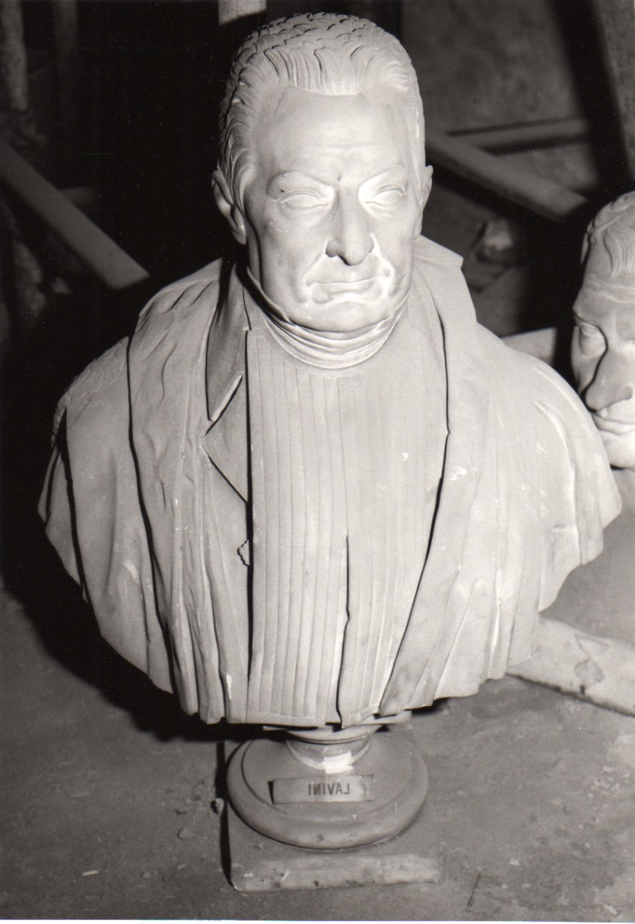 busto ritratto di Giuseppe Lavini (busto, opera isolata) - bottega piemontese (prima metà sec. XIX)