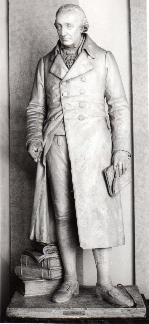 ritratto di Luigi Lagrange (statua, opera isolata) - bottega piemontese (sec. XIX)