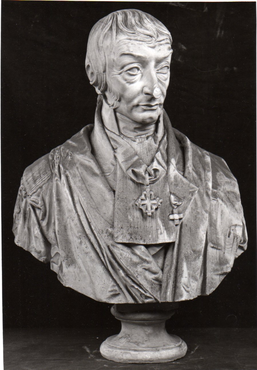 busto maschile (busto, opera isolata) di Cauda Luigi (sec. XIX)