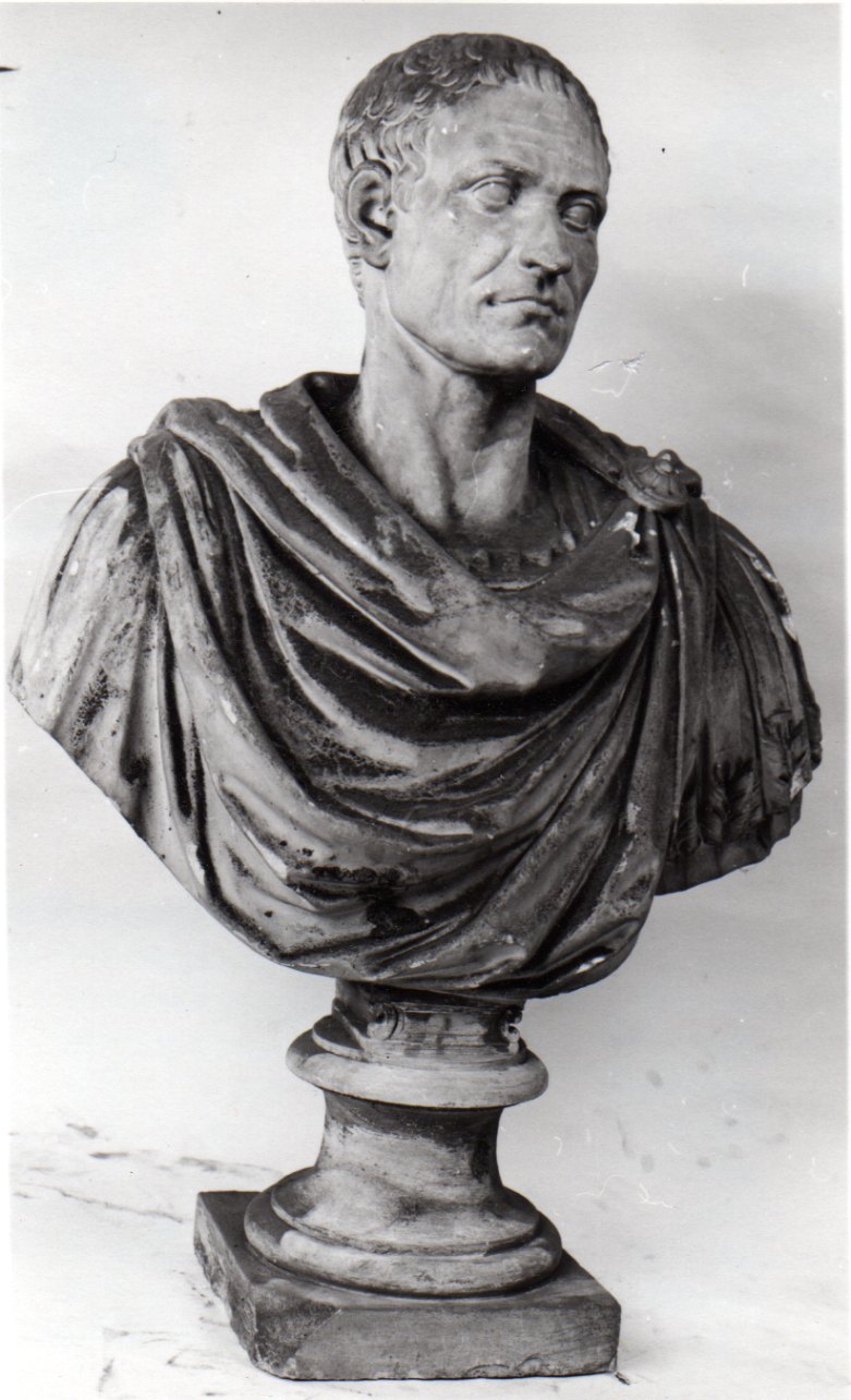 busto maschile (busto, serie) - bottega piemontese (sec. XIX)