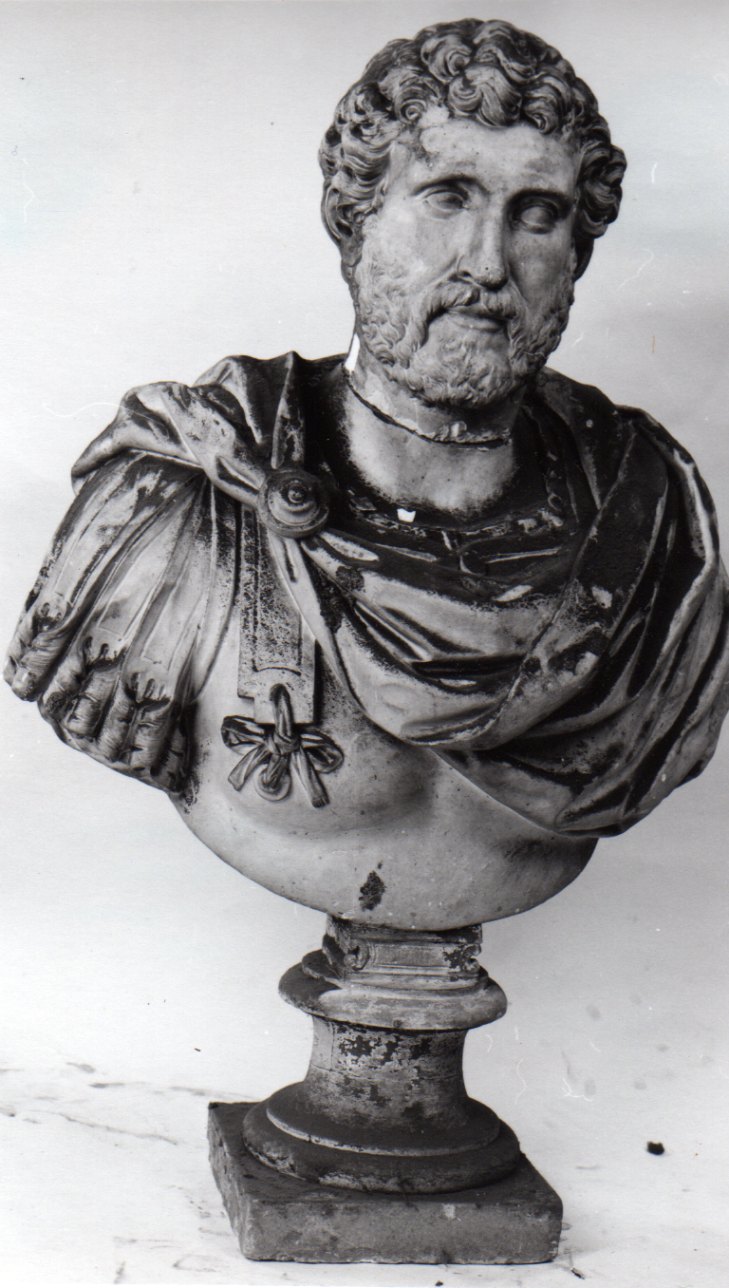 busto maschile (busto, serie) - bottega piemontese (sec. XIX)