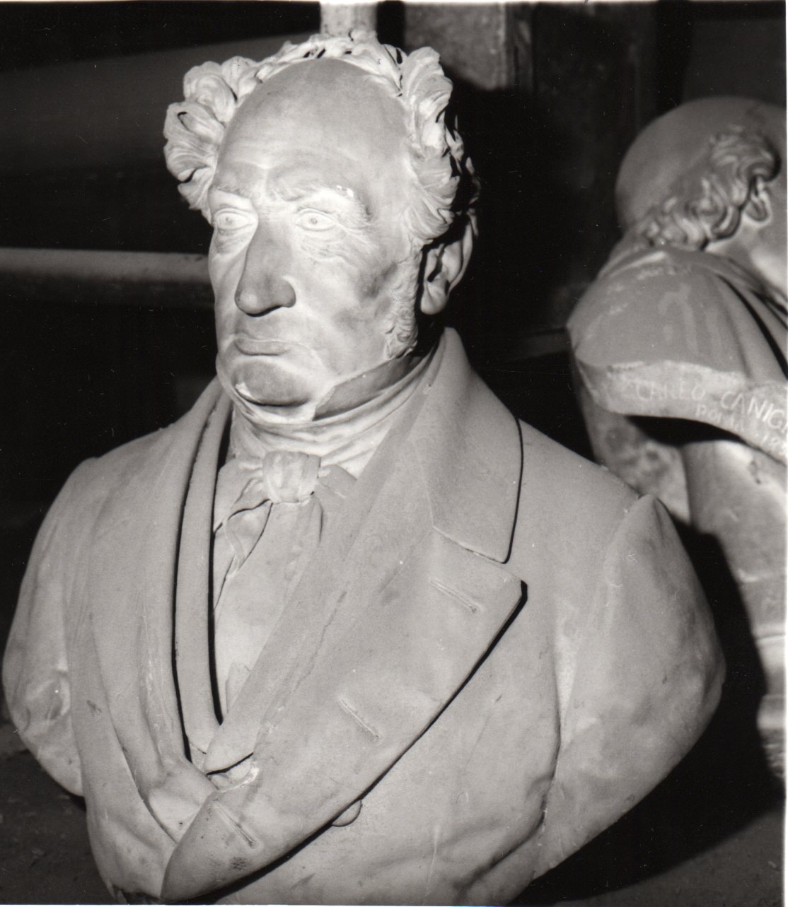busto ritratto di Giovanni Plana (busto, opera isolata) di Albertoni Giovanni (seconda metà sec. XIX)