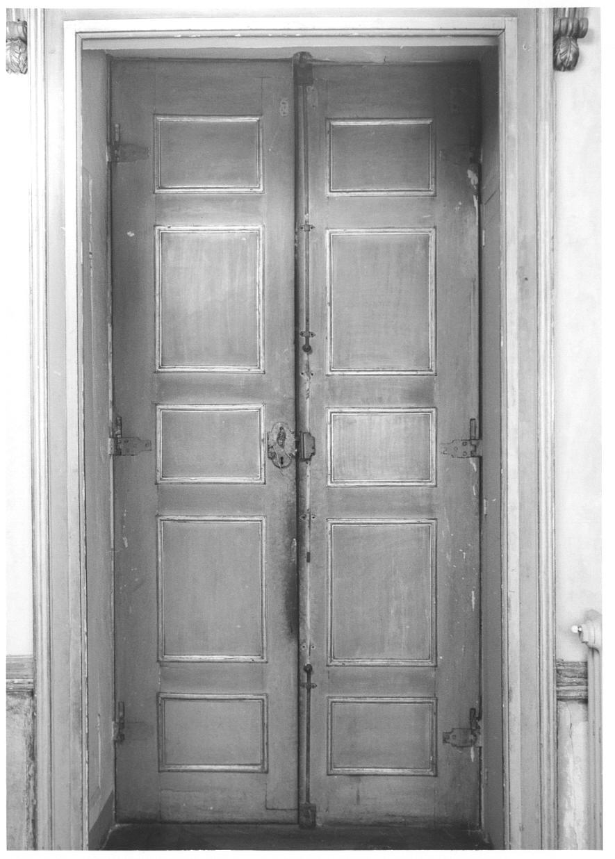 porta - a due battenti, serie - bottega piemontese (sec. XIX)