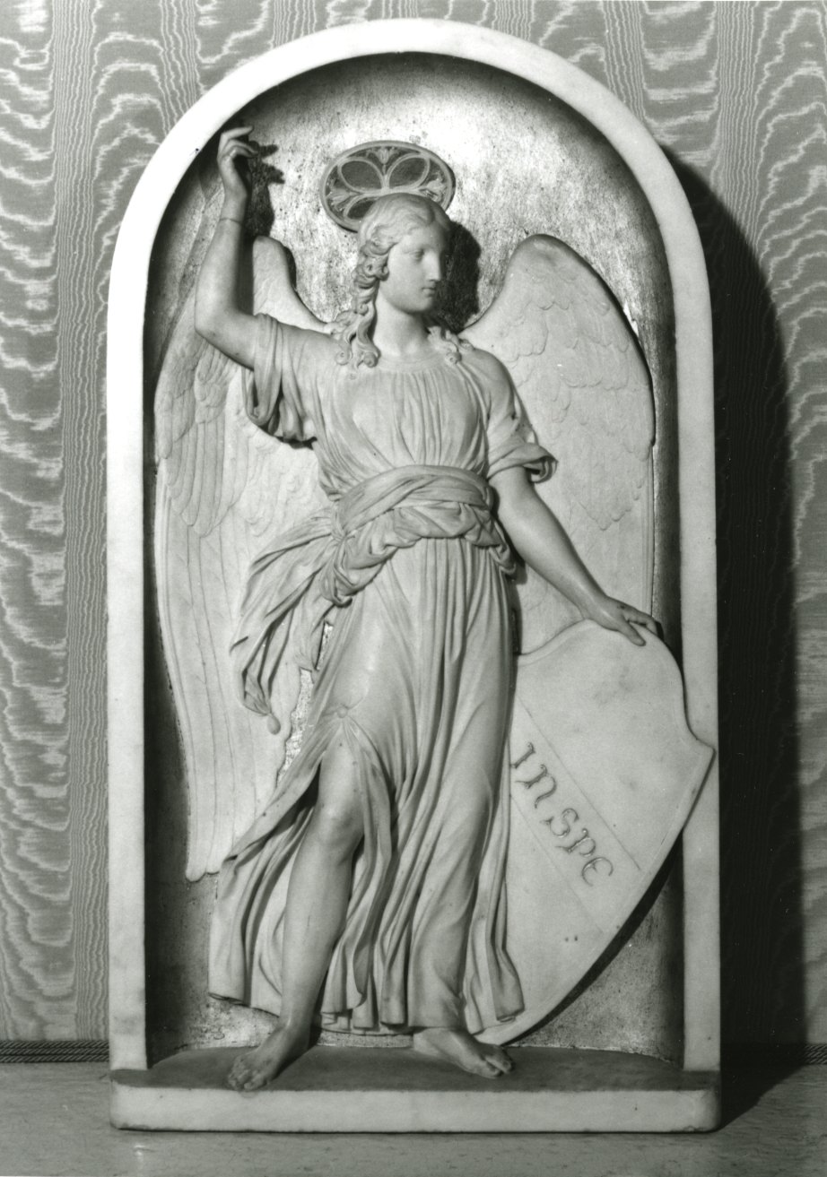 angelo custode (rilievo, opera isolata) di Santarelli Emilio (secondo quarto sec. XIX)
