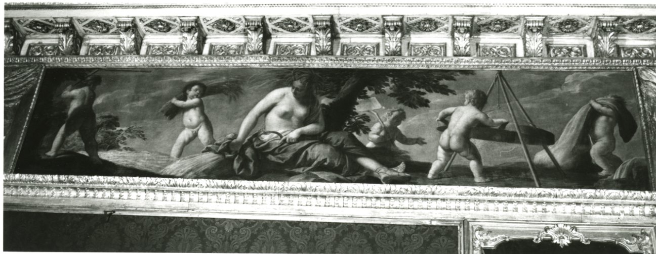 Cerere come allegoria dell'Estate (dipinto, opera isolata) di Trevisani Francesco (fine sec. XVII)