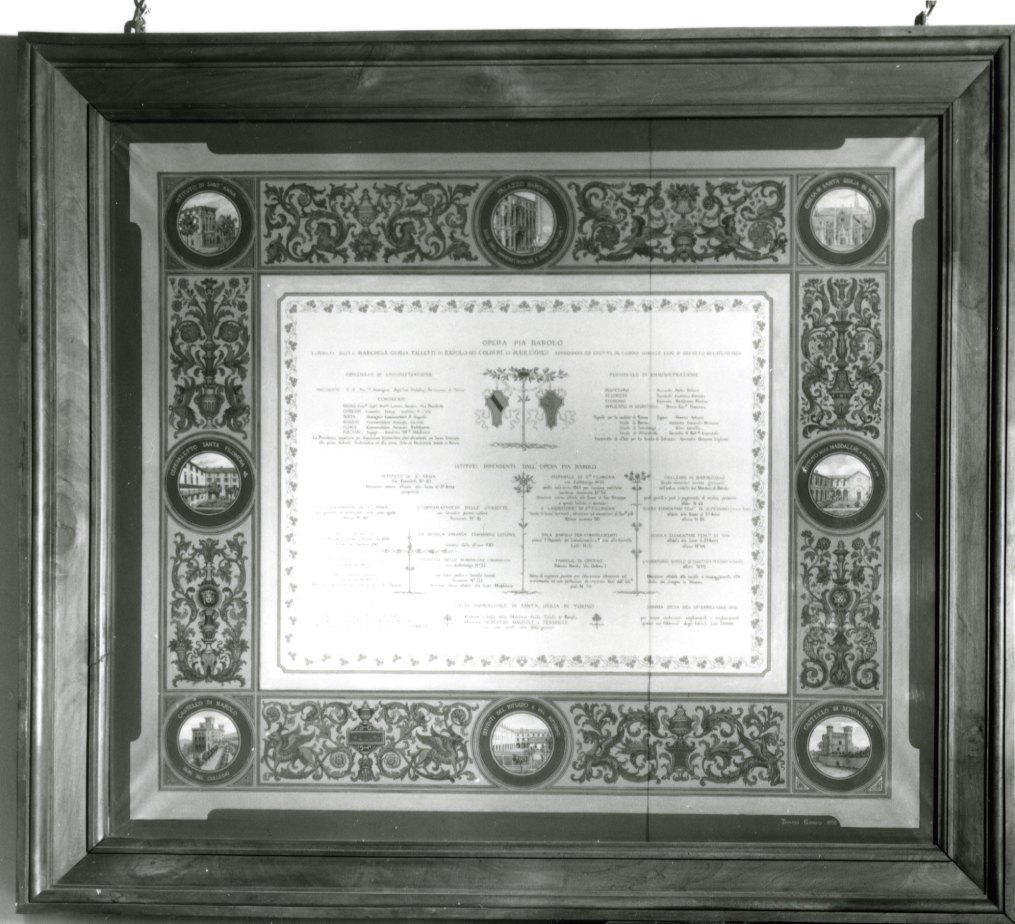 Istituti dipendenti dall'Opera Pia Barolo (dipinto, opera isolata) di Boasso Giorgio Lauro (fine sec. XIX)