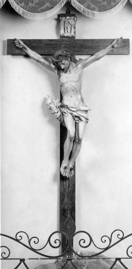 Cristo crocifisso (crocifisso, opera isolata) - bottega piemontese (secondo quarto sec. XVIII)