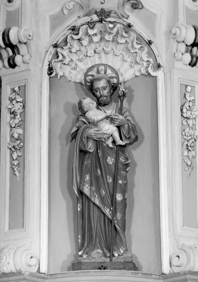 San Giuseppe e Gesù Bambino (statua, opera isolata) di Taverna Giovanni Ditta (fine sec. XIX)