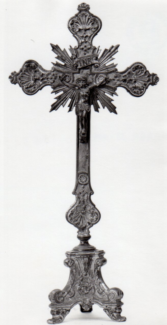 Cristo crocifisso dolente (croce d'altare, opera isolata) - bottega piemontese (ultimo quarto sec. XIX)