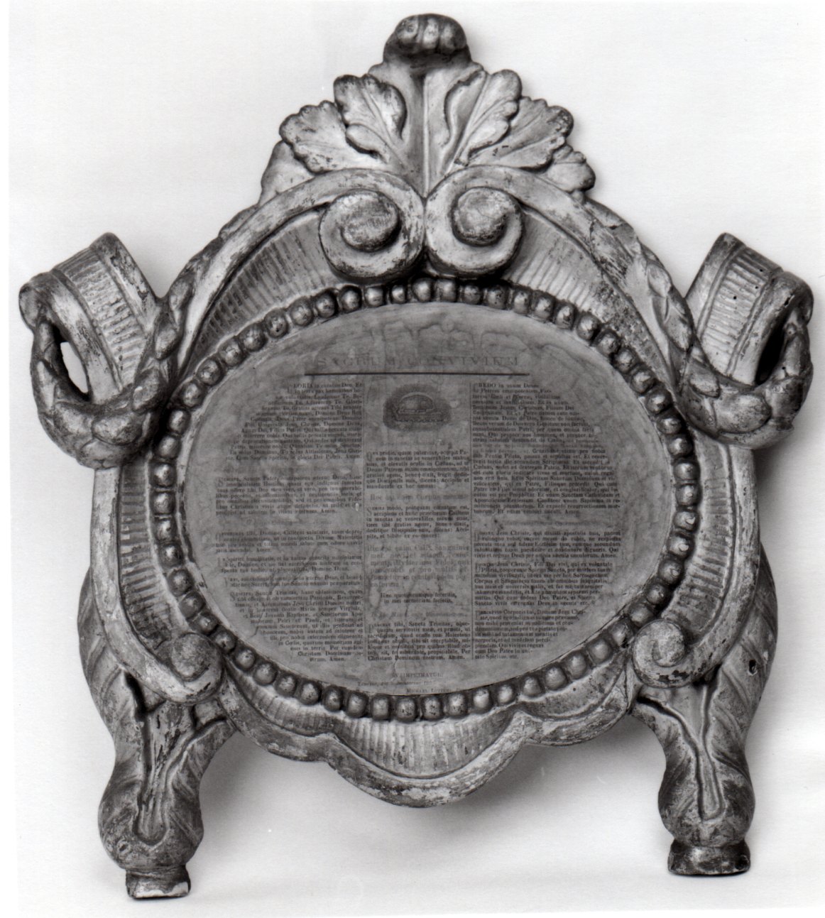 cartagloria, opera isolata - bottega piemontese (seconda metà sec. XVIII)