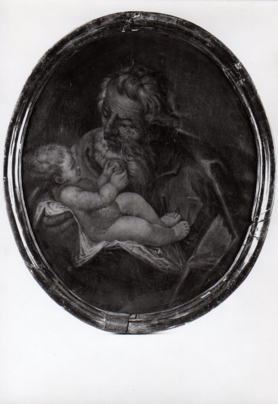 San Giuseppe e Gesù Bambino (dipinto, opera isolata) - ambito Italia settentrionale (terzo quarto sec. XVII)