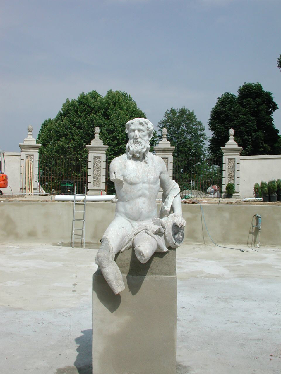 nettuno (statua - da fontana, elemento d'insieme) di Casella Giovanni Battista, Quadri Bernardino, Solaro Martino, Bosso Giacomo Antonio, Mari Pietro, Musso Salvatore (terzo quarto sec. XVII)