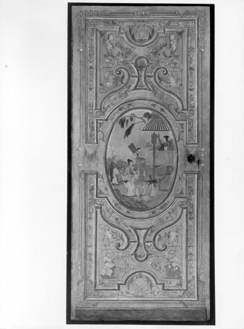 scena con figure orientali (porta, opera isolata) di Massa Pietro (e aiuti) (sec. XVIII)