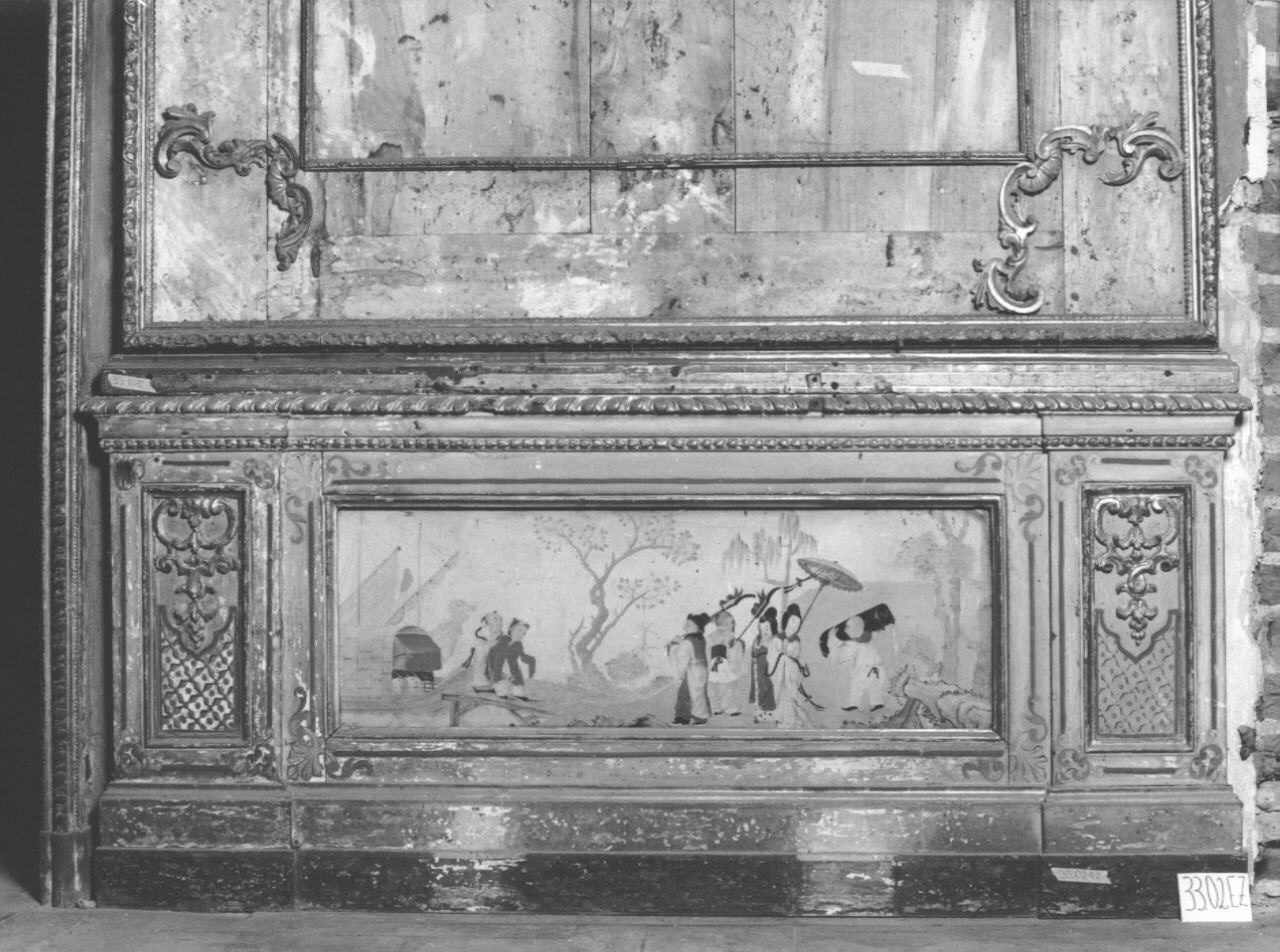 scene con figure orientali (zoccolo, opera isolata) di Massa Pietro (e aiuti) - ambito piemontese (sec. XVIII)