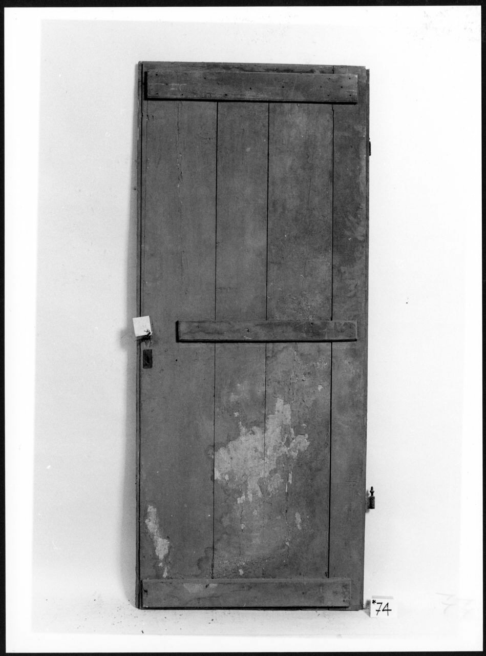 porta - ad un battente, opera isolata - ambito piemontese (sec. XIX)