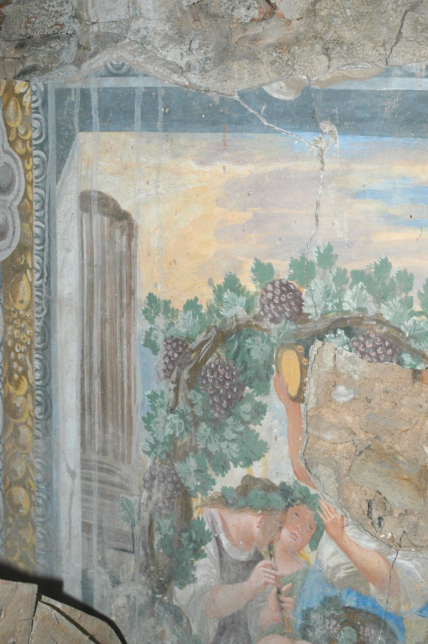 baccanale (decorazione pittorica, elemento d'insieme) di Casella Andrea (e aiuti), Casella Giacomo (e aiuti) (sec. XVII)