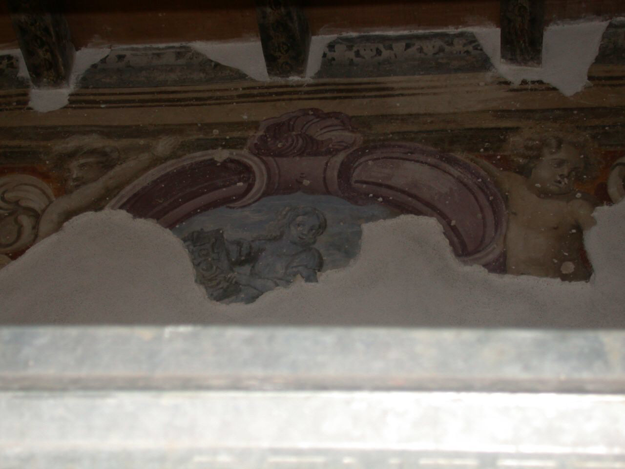 allegoria dell'Architettura (decorazione pittorica, elemento d'insieme) - ambito lombardo-luganese (sec. XVII)