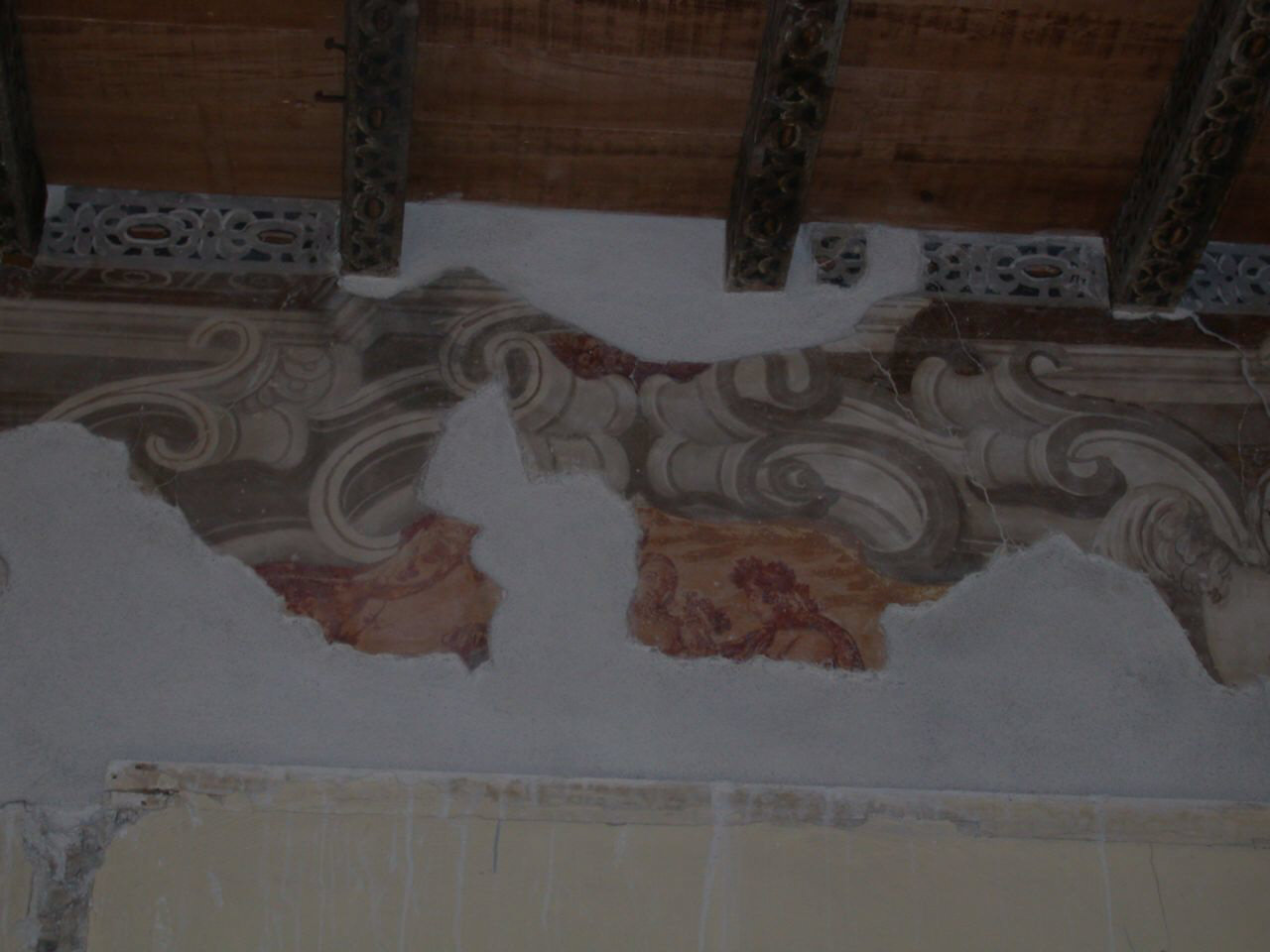 Bacco incorona Arianna (decorazione pittorica, elemento d'insieme) - ambito lombardo-luganese (sec. XVII)