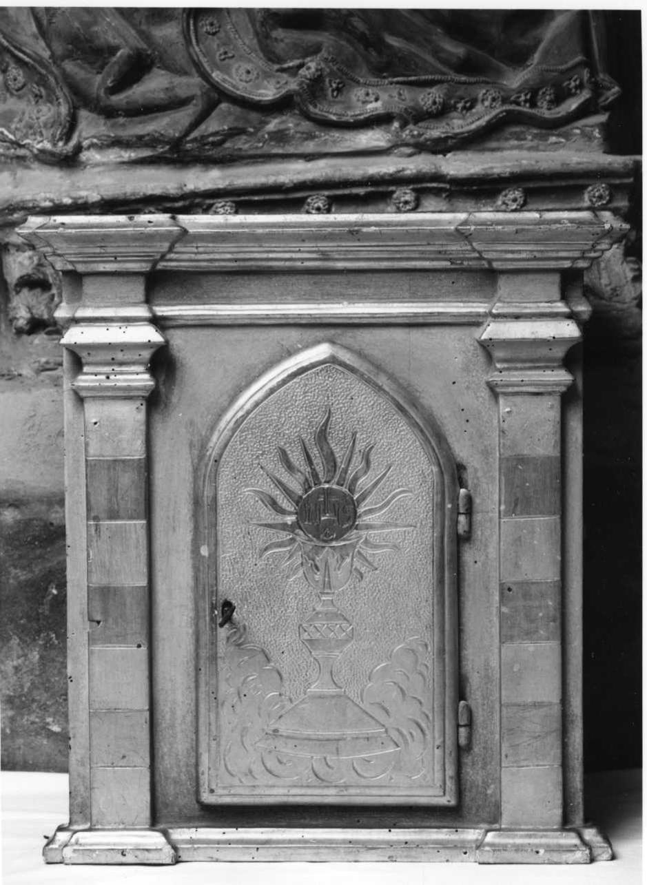 calice eucaristico (sportello di tabernacolo, opera isolata) - ambito astigiano (sec. XIX)