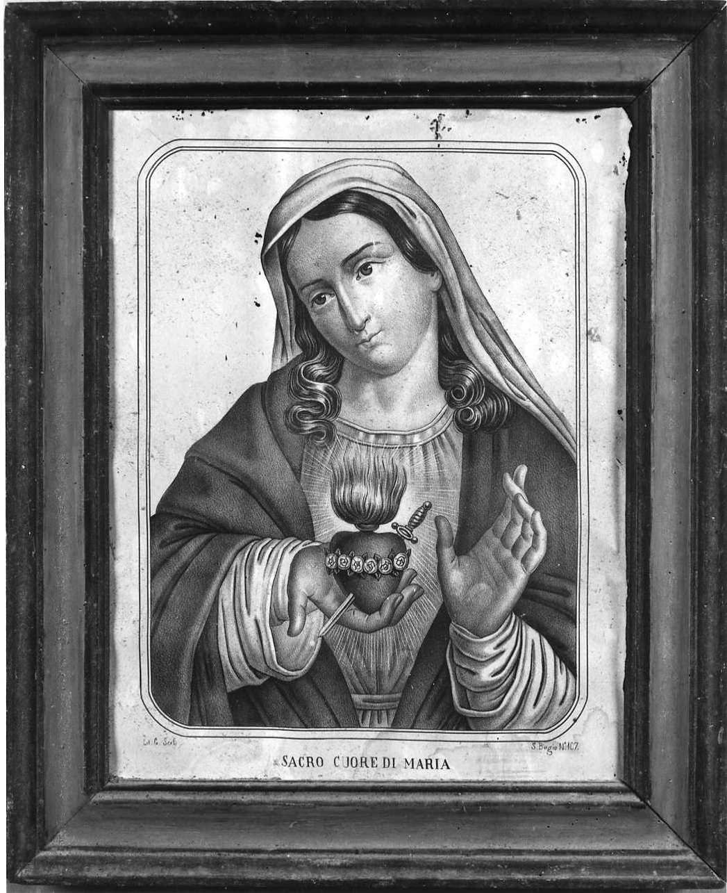 Sacro Cuore di Maria (stampa) - ambito italiano (primo quarto sec. XX)