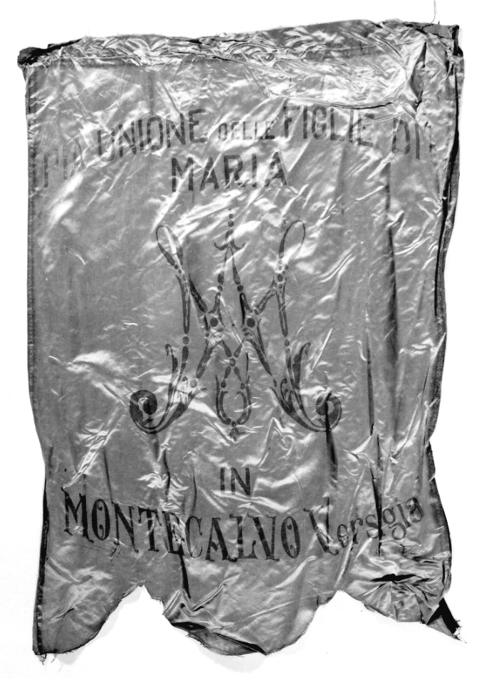 stendardo processionale, frammento - manifattura italiana (primo quarto sec. XX)