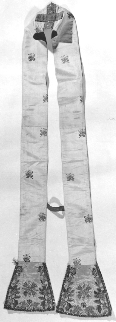 stola, opera isolata - manifattura italiana (prima metà, prima metà sec. XVIII, sec. XIX)