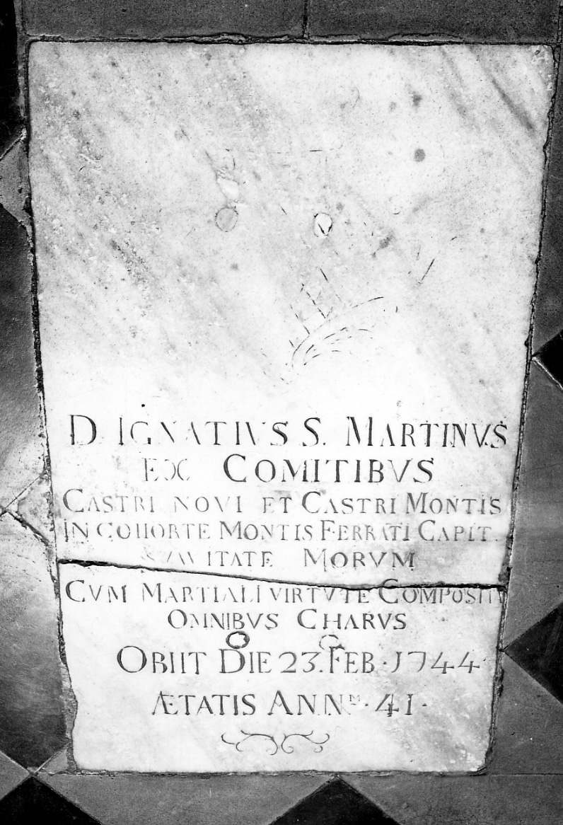 lapide tombale, opera isolata - bottega astigiana (sec. XVIII)