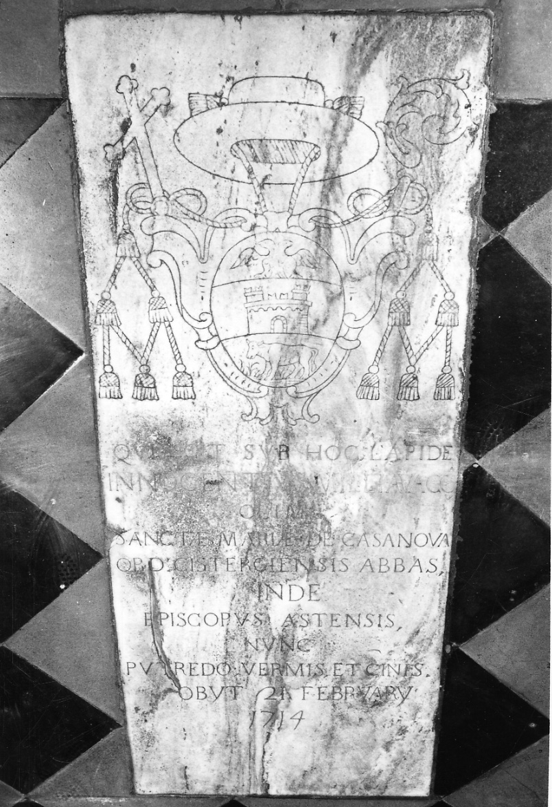 lapide tombale, opera isolata - ambito piemontese (sec. XVIII)