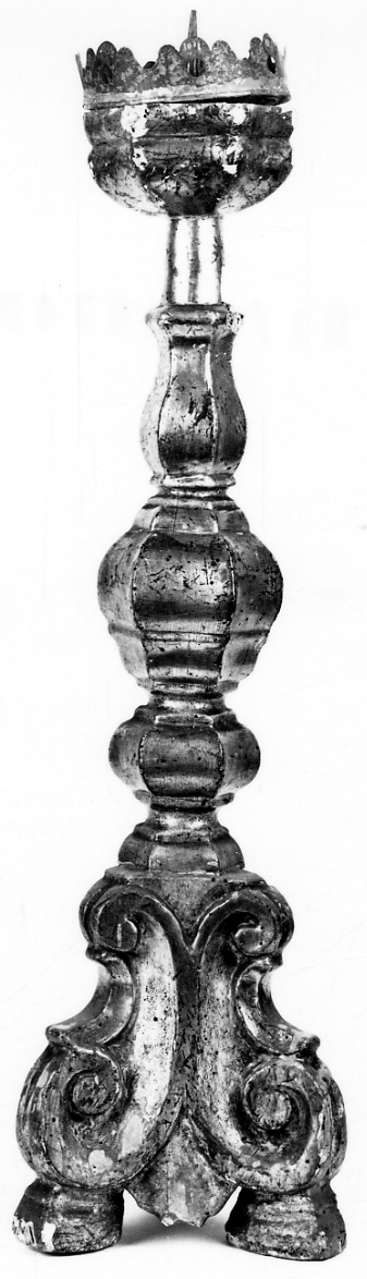 candeliere, serie - bottega astigiana (sec. XVII)