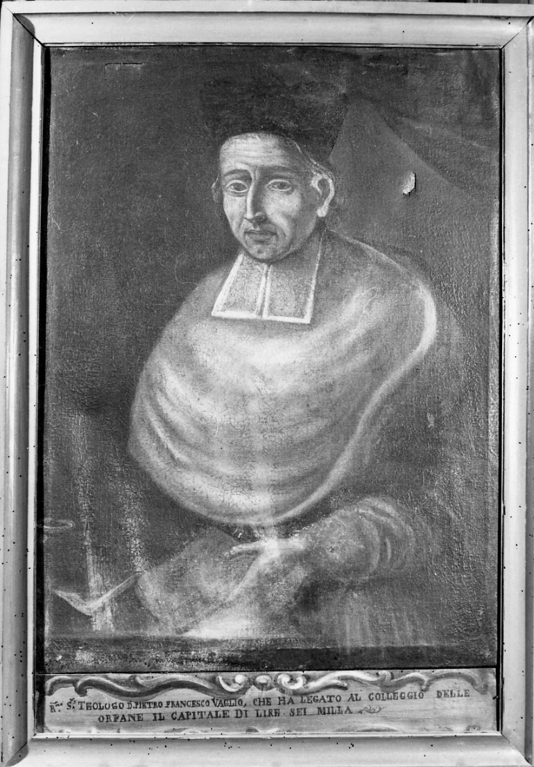 ritratto di Pietro Francesco Vaglio (dipinto, opera isolata) - ambito astigiano (sec. XVIII)