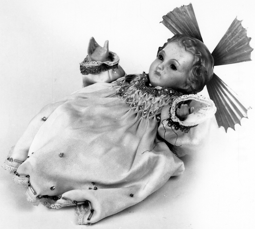 Gesù Bambino (statuetta, opera isolata) - ambito astigiano (ultimo quarto sec. XIX)