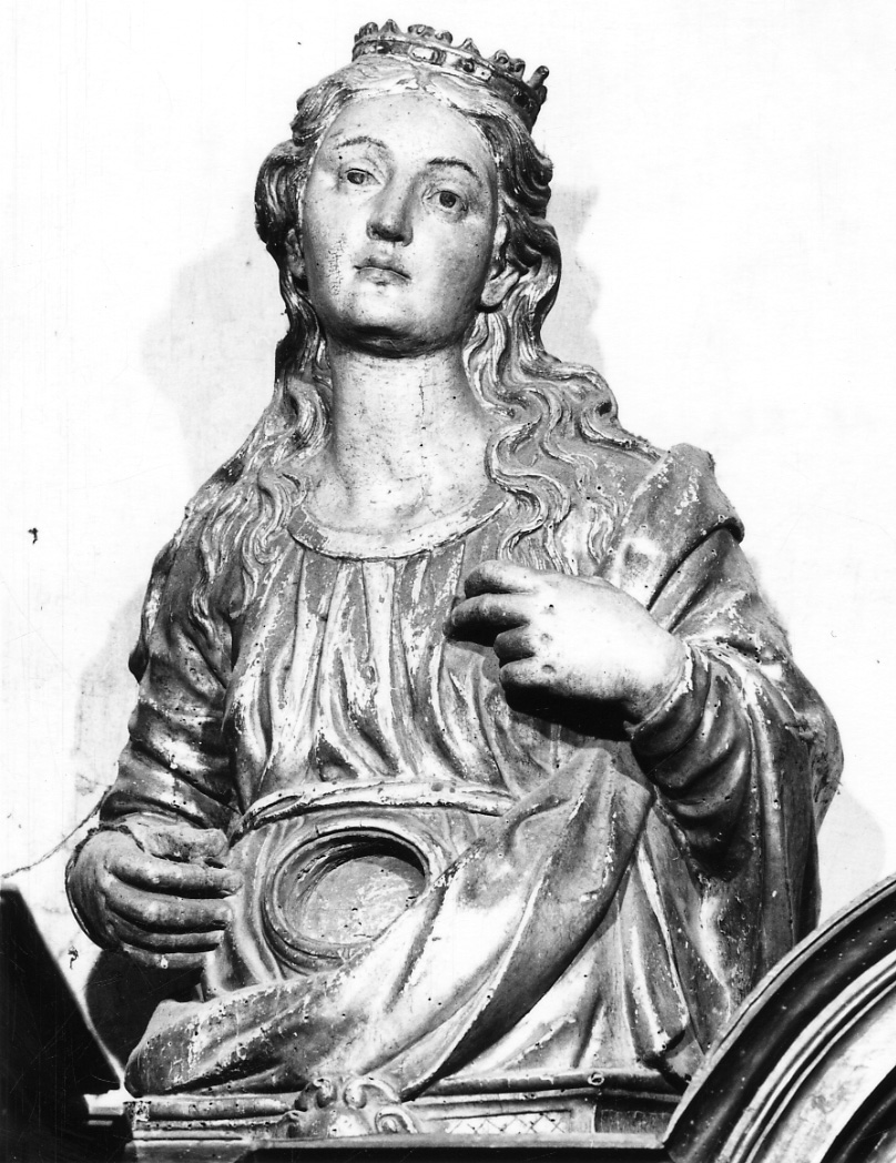 Santa Caterina d'Alessandria (reliquiario - a busto, opera isolata) - ambito astigiano (metà sec. XVII)