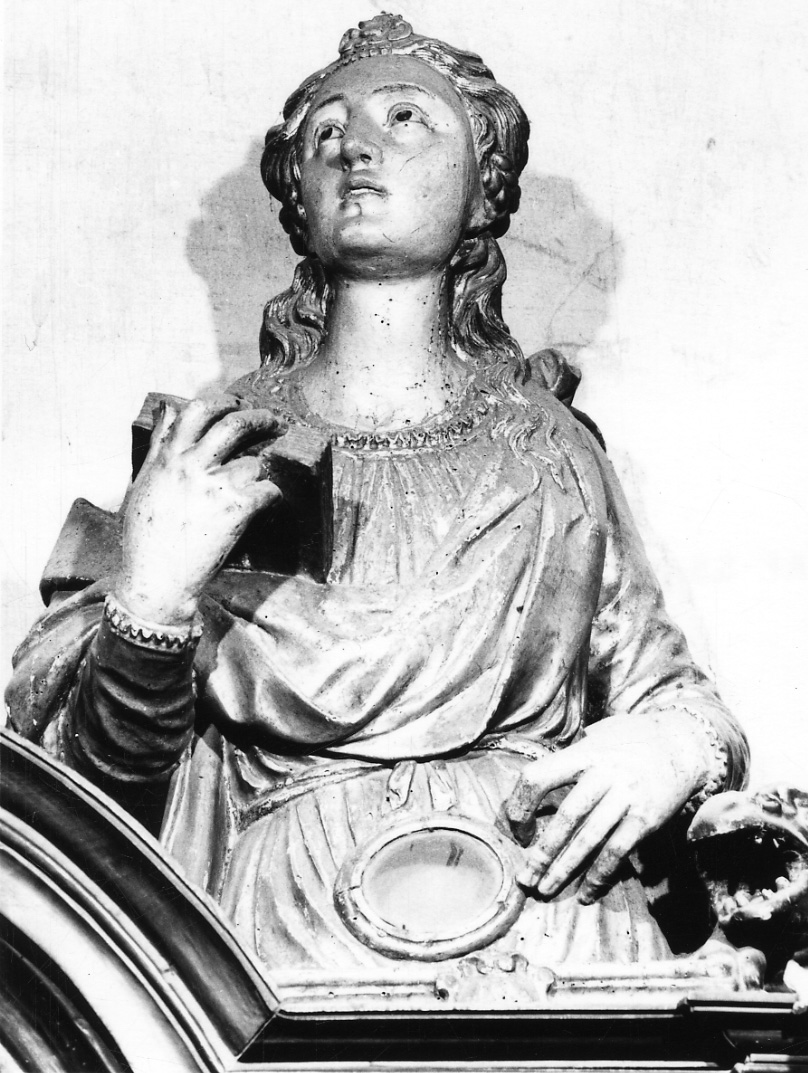 Santa Genoveffa (reliquiario - a busto, opera isolata) - ambito astigiano (metà sec. XVII)
