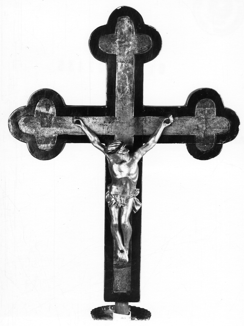 Cristo crocifisso (croce, frammento) - bottega astigiana (fine sec. XIX)