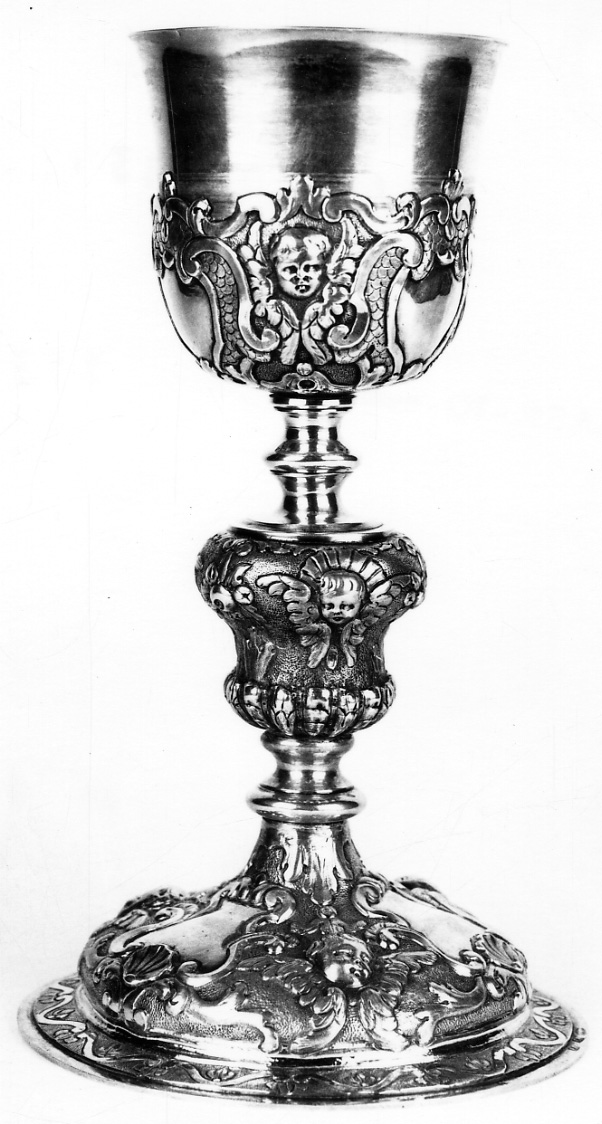 cherubini (calice, opera isolata) di Canavero Giovanni - ambito lombardo-piemontese (primo quarto sec. XVIII, sec. XIX)