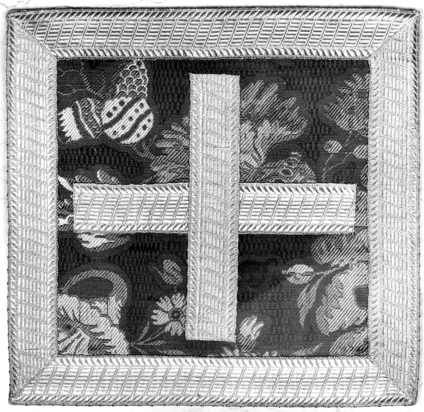 borsa, elemento d'insieme - manifattura piemontese (seconda metà sec. XVIII)