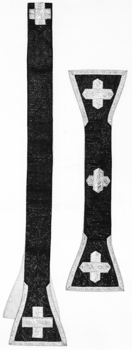 manipolo, elemento d'insieme - manifattura piemontese (primo quarto sec. XX)