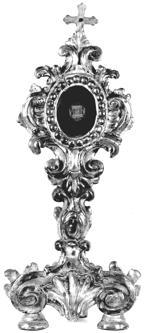 reliquiario - a ostensorio, serie - ambito astigiano (metà sec. XVIII)