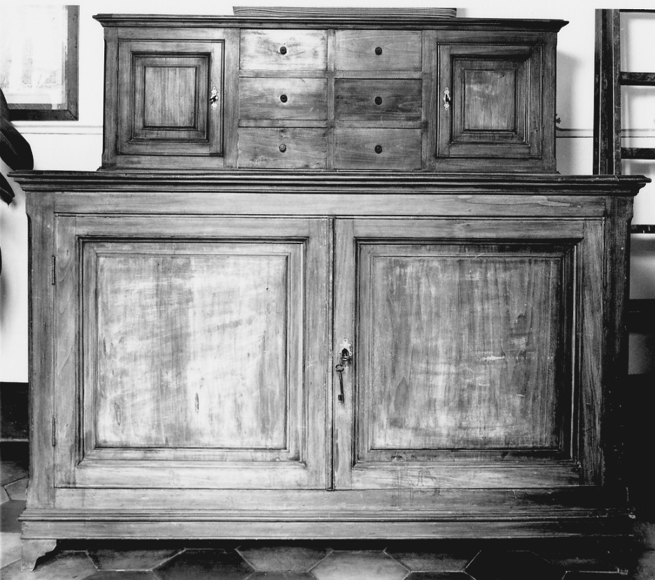 armadio da sacrestia, opera isolata - ambito astigiano (seconda metà sec. XIX)
