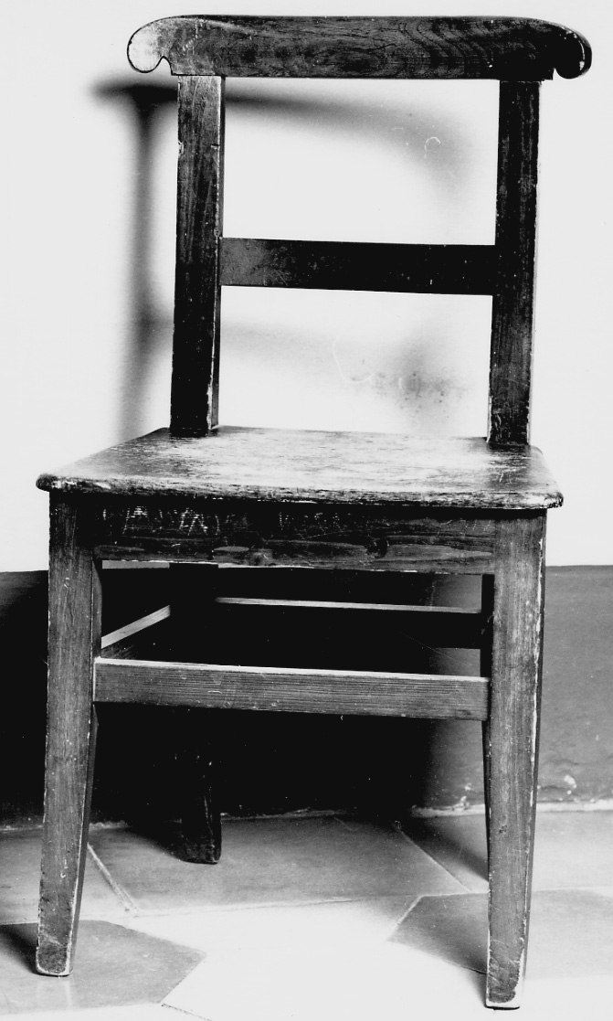 sedia, opera isolata - ambito astigiano (fine/inizio secc. XIX/ XX)